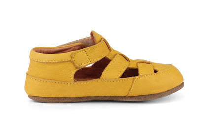 Obex Helis Largo pantofole bambini in pelle per asilo e casa – Giallo