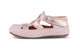 Obex Helis WIDE pantofole bambini in pelle per asilo e casa – Rosa metallizzato
