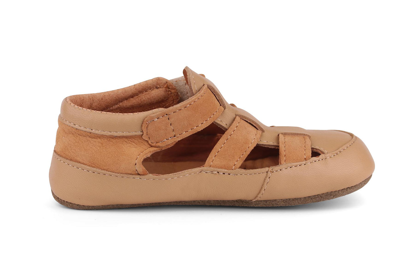 Obex Helis pantofole bambini in pelle antiscivolo per asilo e casa – Caffellatte