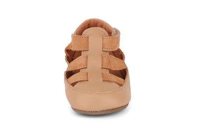 Obex Helis pantofole bambini in pelle antiscivolo per asilo e casa – Caffellatte