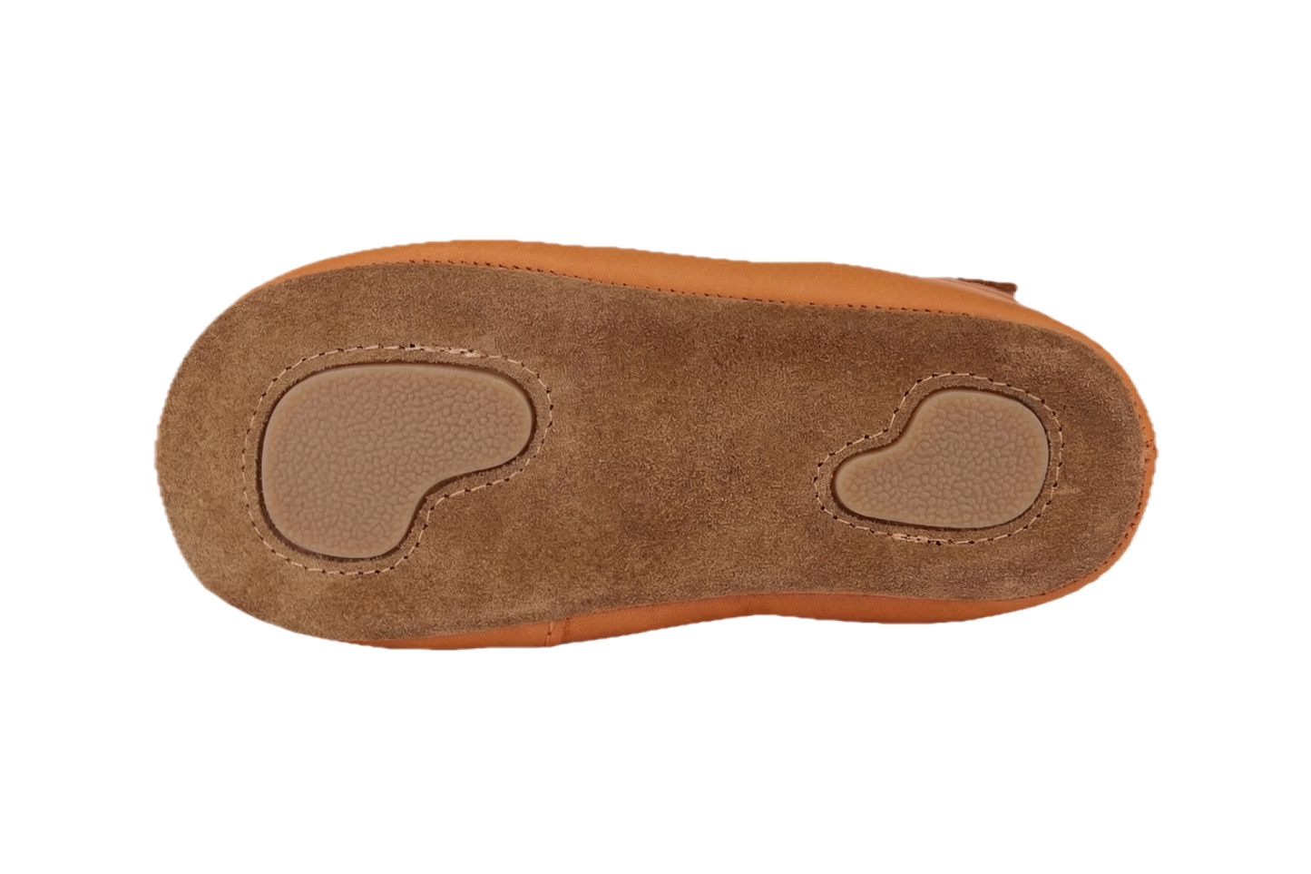Obex Helis pantofole bambini in pelle antiscivolo per asilo e casa – Marrone miele