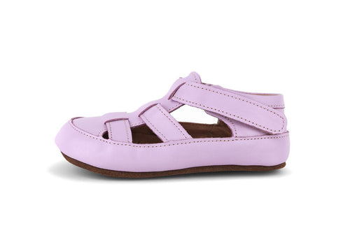 Obex Helis pantofole bambini in pelle antiscivolo per asilo e casa – Lilla