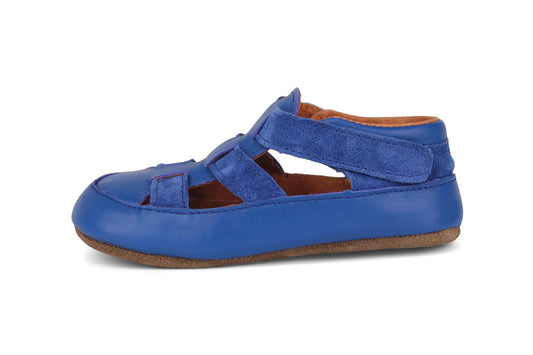 Obex Helis Largo pantofole bambini in pelle per asilo e casa – Blu reale
