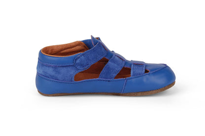Obex Helis pantofole bambini in pelle antiscivolo per asilo e casa – Blu reale