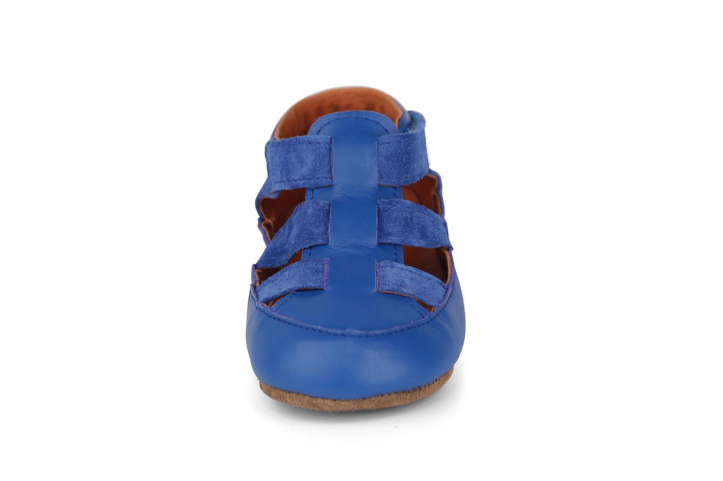 Obex Helis Largo pantofole bambini in pelle per asilo e casa – Blu reale