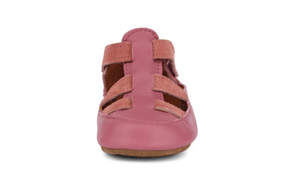 Obex Helis pantofole bambini in pelle antiscivolo per asilo e casa – Lampone