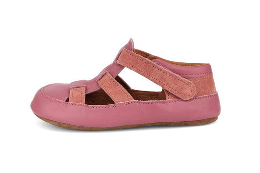 Obex Helis Largo pantofole bambini in pelle per asilo e casa – Lampone