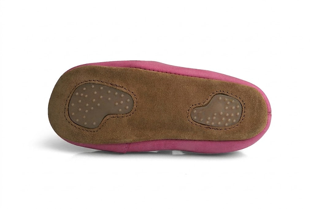 Obex Helis pantofole bambini in pelle antiscivolo per asilo e casa – Orchidea