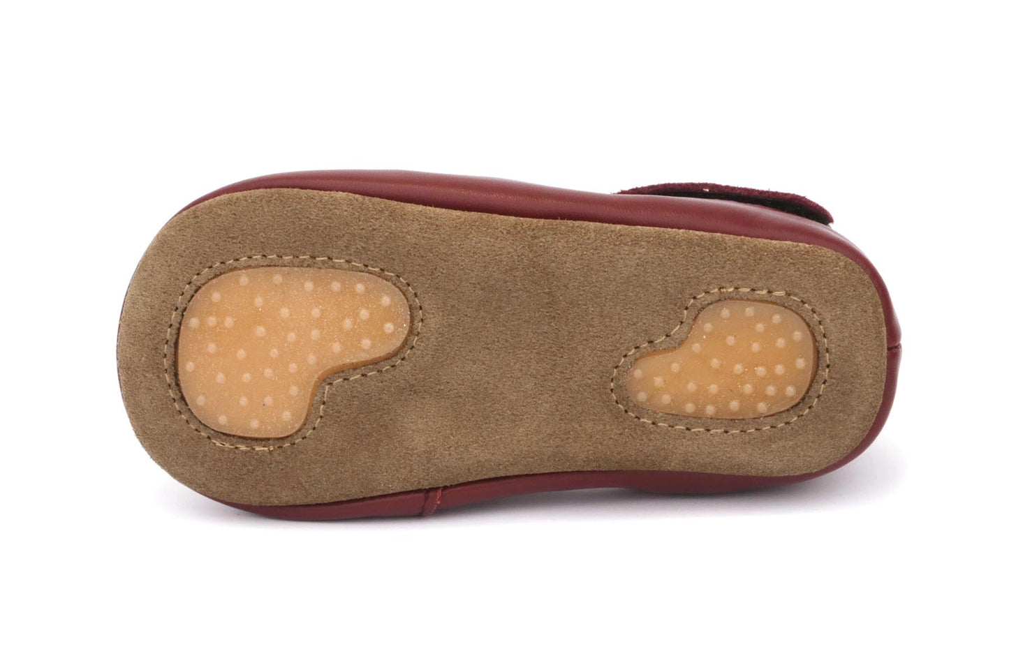 Obex Helis pantofole bambini in pelle antiscivolo per asilo e casa – Bordeaux