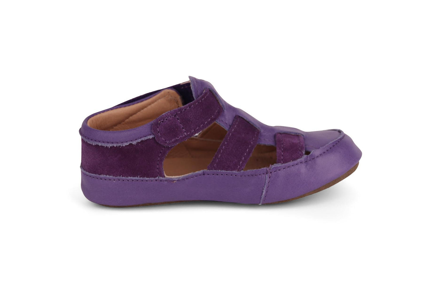 Obex Helis Largo pantofole bambini in pelle per asilo e casa – Viola