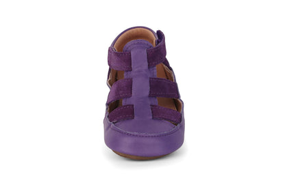 Obex Helis pantofole bambini in pelle antiscivolo per asilo e casa – Viola