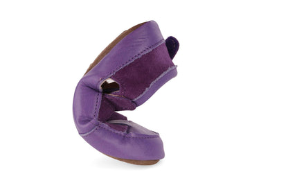 Obex Helis pantofole bambini in pelle antiscivolo per asilo e casa – Viola