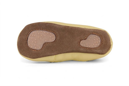 Obex Helis pantofole bambini in pelle antiscivolo per asilo e casa – Burro