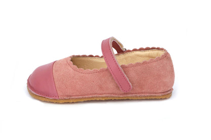 Obex Balerina Esterno ballerine bambina in pelle antiscivolo – Lampone