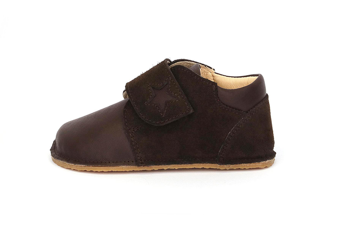 Obex Bliz stivaletti bambini in pelle antiscivolo – Cioccolato