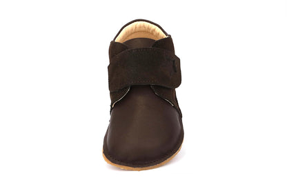 Obex Bliz stivaletti bambini in pelle antiscivolo – Cioccolato