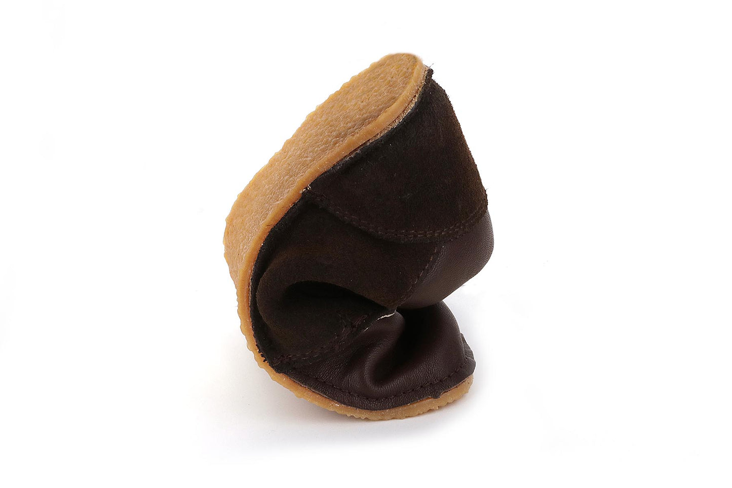 Obex Bliz stivaletti bambini in pelle antiscivolo – Cioccolato