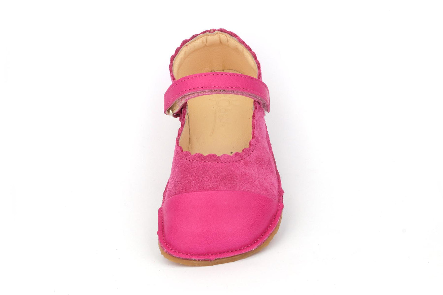Obex Balerina Esterno ballerine bambina in pelle antiscivolo – Fucsia