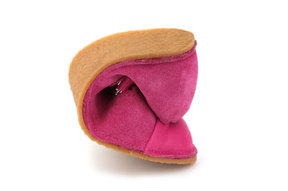 Obex Balerina Esterno ballerine bambina in pelle antiscivolo – Fucsia