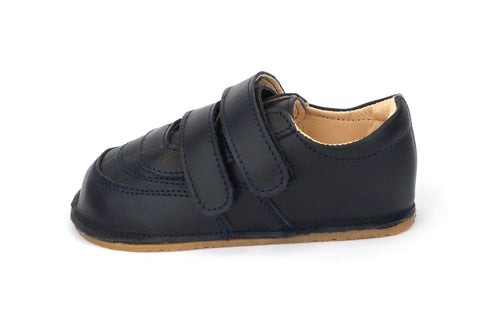 Obex Loko scarpe bambini in pelle antiscivolo per asilo e tempo libero – Blu scuro