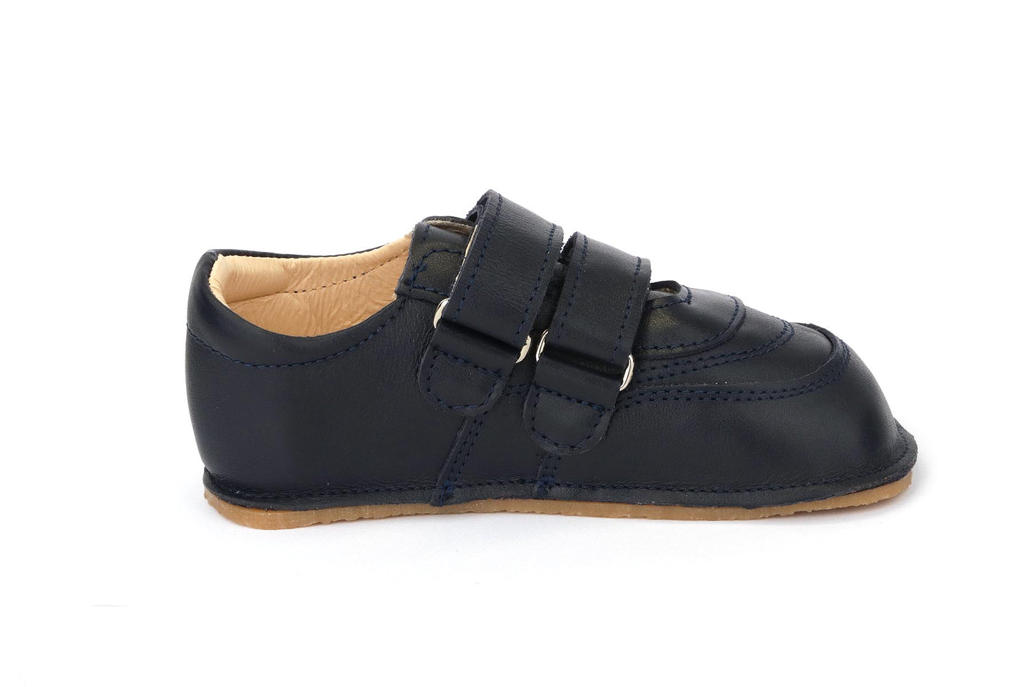 Obex Loko scarpe bambini in pelle antiscivolo per asilo e tempo libero – Blu scuro