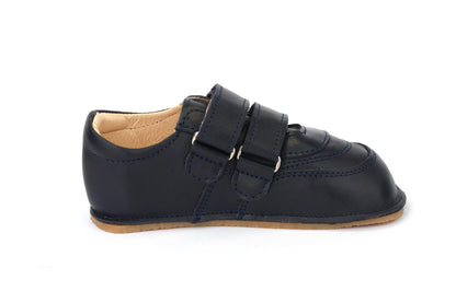 Obex Loko scarpe bambini in pelle antiscivolo per asilo e tempo libero – Blu scuro