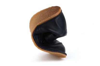 Obex Loko scarpe bambini in pelle antiscivolo per asilo e tempo libero – Blu scuro