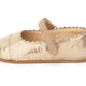 Obex Balerina Esterno ballerine bambina in pelle antiscivolo – Oro champagne