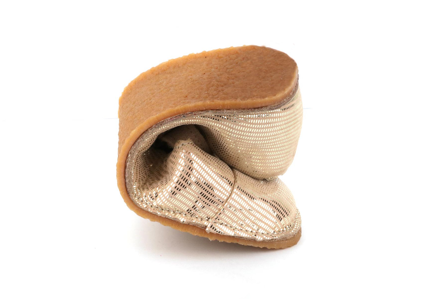 Obex Balerina Esterno ballerine bambina in pelle antiscivolo – Oro champagne