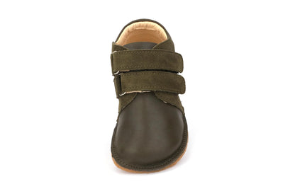 Obex Frizo stivaletti bambini in pelle antiscivolo – Verde oliva