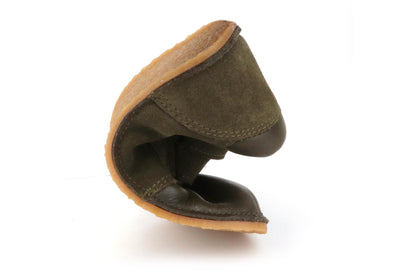 Obex Frizo stivaletti bambini in pelle antiscivolo – Verde oliva