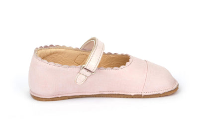 Obex Balerina Esterno ballerine bambina in pelle antiscivolo – Rosa cipria