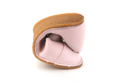 Obex Balerina Esterno ballerine bambina in pelle antiscivolo – Rosa cipria