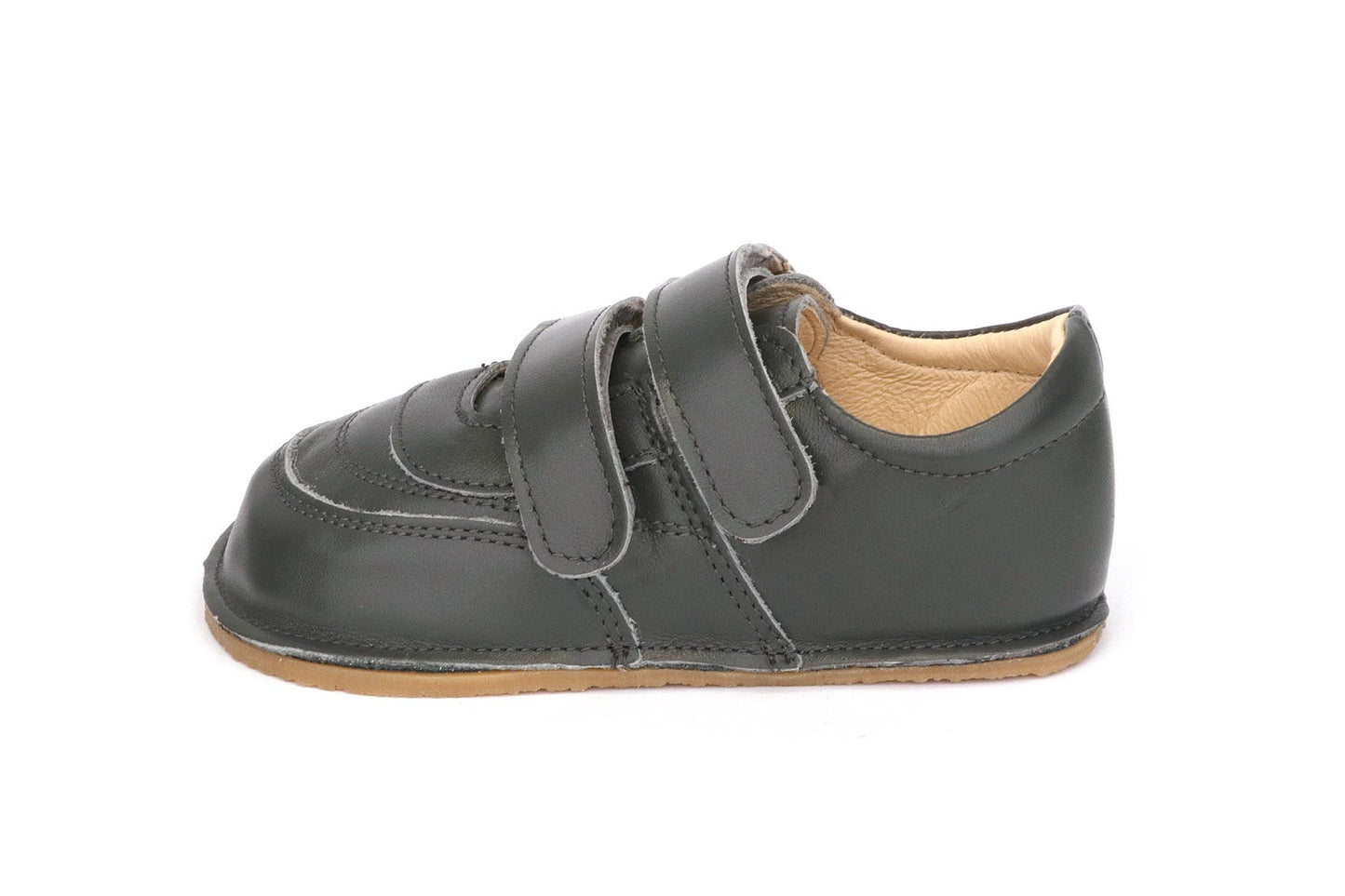 Obex Loko scarpe bambini in pelle antiscivolo per asilo e tempo libero – Verde bottiglia