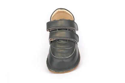 Obex Loko scarpe bambini in pelle antiscivolo per asilo e tempo libero – Verde bottiglia