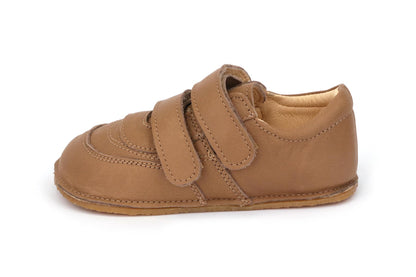 Obex Loko scarpe bambini in pelle antiscivolo per asilo e tempo libero – Marrone noce