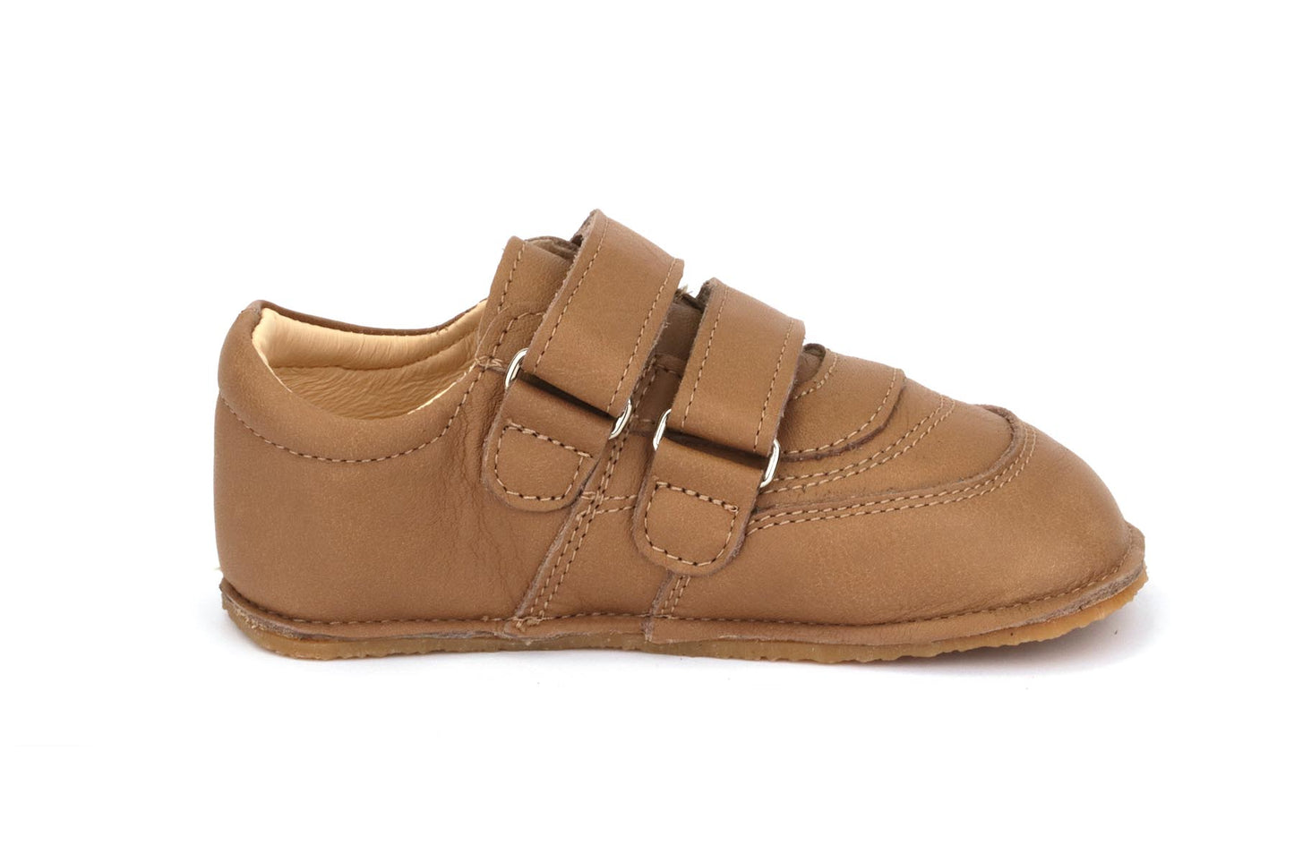Obex Loko scarpe bambini in pelle antiscivolo per asilo e tempo libero – Marrone noce