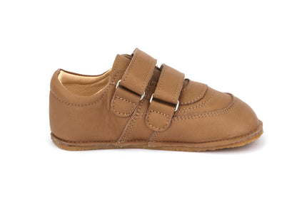 Obex Loko scarpe bambini in pelle antiscivolo per asilo e tempo libero – Marrone noce
