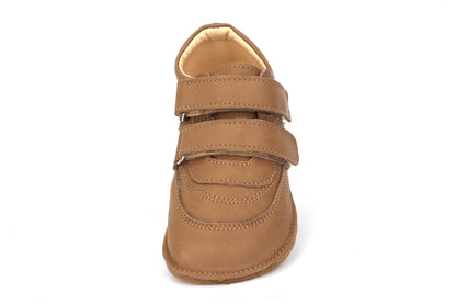 Obex Loko scarpe bambini in pelle antiscivolo per asilo e tempo libero – Marrone noce
