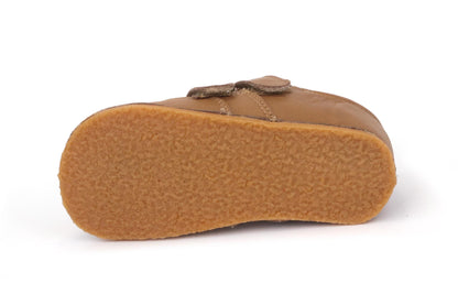 Obex Loko scarpe bambini in pelle antiscivolo per asilo e tempo libero – Marrone noce