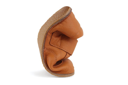 Obex Toby scarpe bambini in pelle antiscivolo per asilo e tempo libero – Marrone miele