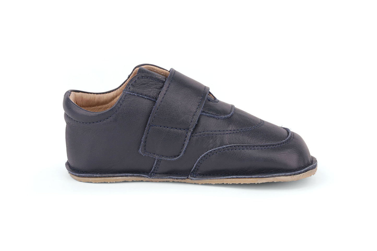Obex Toby scarpe bambini in pelle antiscivolo per asilo e tempo libero – Blu scuro
