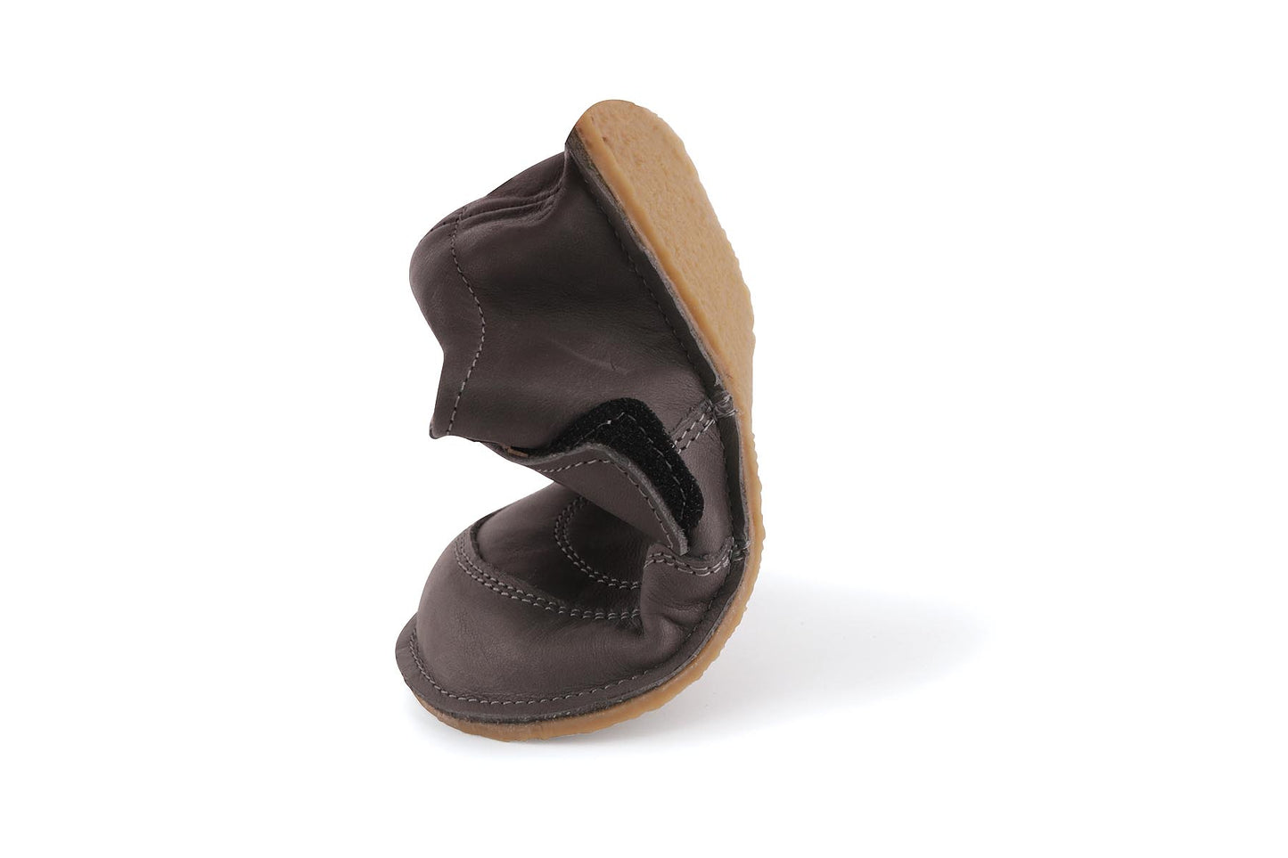 Obex Toby scarpe bambini in pelle antiscivolo per asilo e tempo libero – Grafite