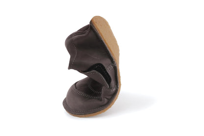 Obex Toby scarpe bambini in pelle antiscivolo per asilo e tempo libero – Grafite
