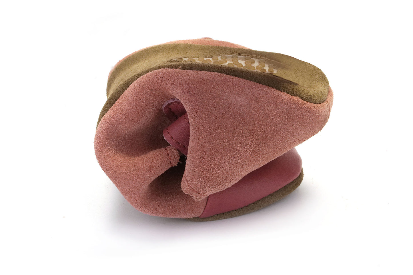 Obex Balerina Interno ballerine bambina in pelle antiscivolo – Lampone