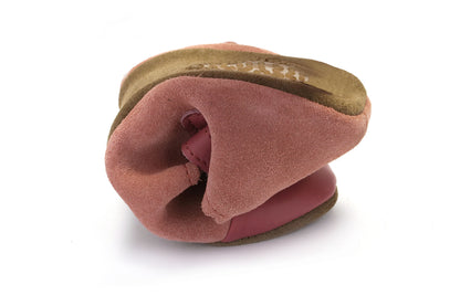 Obex Balerina Interno ballerine bambina in pelle antiscivolo – Lampone