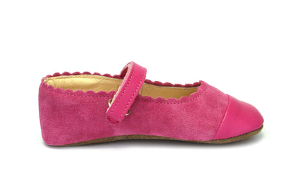 Obex Balerina Interno ballerine bambina in pelle antiscivolo – Fucsia