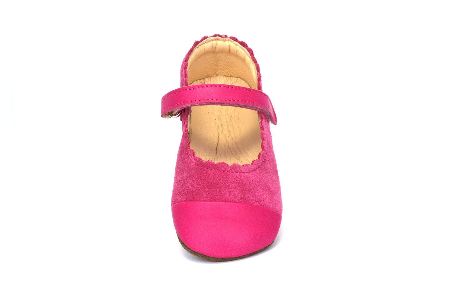 Obex Balerina Interno ballerine bambina in pelle antiscivolo – Fucsia