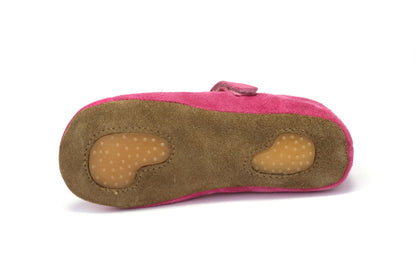 Obex Balerina Interno ballerine bambina in pelle antiscivolo – Fucsia