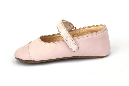 Obex Balerina Interno ballerine bambina in pelle antiscivolo – Rosa cipria